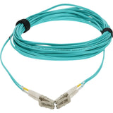 10M Lc To Lc Aqua Om4 Duplex Ofnp (PlenumRated) Fiber Patch Cable