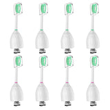 Replacement Toothbrush Heads for Philips Sonicare E-Series/Essence/Xtreme/Elite and Other Screw-on Electric Toothbrush Models, 8 Pack, Dupont Bristles with Protective Cover