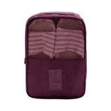 Store Travel Shoe Bags Multipurpose Portable Travelling Shoe Holder Storage Bag Footwear Organiser Pouch (Brown)