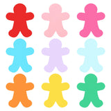 PATIKIL Paper CutOuts, Pack of 54, Bulletin Cutouts, Paper, Human Shape, CutOuts, Paper with Adhesive Dots for Classroom, DIY