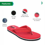 Ortho Joy Doctor Orthopedic Ladies Slippers/Mcr Chappals For Women,Red,9,B09PVD8PLY