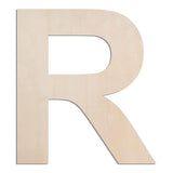 MGTECH 12 Inch Large Wooden Letter R, 1/4 in Thick Big Wood Letter for Crafts and Wall Decor