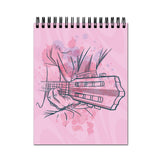 Vprint Music Guitar Spiral Wiro Unruled Blank Pages Notebook Diary Journal Drawing Book Potrait A4 (Size 8X11)