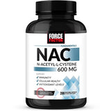 FORCE FACTOR NAC 600 mg, N-Acetyl Cysteine for Liver Health, Immune Support & Antioxidant Production, Clinically Studied Dose, 2