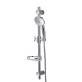 Pulse Showerspas 1010-Ch Adjustable Slide Bar For Hand Shower With Wire Basket Soap Dish, Polished Chrome