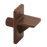 PrimeLine U 9255N 1/4 In., Brown Plastic, 1/2 In. Shelf Support Peg, 8 Count (Pack of 1)