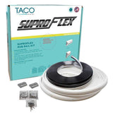 TACO Marine V11-9960WCM60-2 SuproFlex Rub Rail Kit - 60 x 1-19/32 x 25/32, Frosty White