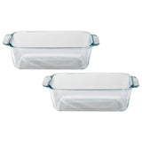 Pyrex 1.5-Quart Clear Basics Glass Loaf Pan (Set Of 2)