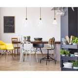 Living District Indoor Modern Home Decorative Bright Ceiling Mera 1 Light Brass Pendant
