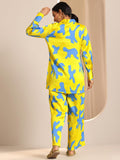 Libas Women'S Silk Blend Co-Ords (99301 Yellow S