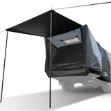 JOYTUTUS Truck Tent with Awning, Truck Bed Tailgate Tent Pickup Camping Tent Canopy (Only Fits Full-Size Truck with Soft Topper