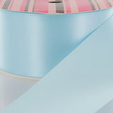 4 Light Blue Double Face Satin Ribbon 25 Yard Reel