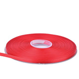 Ribest Red Double Faced Satin Ribbon, 1/4 Inch 50 Yard Ribbon for Crafts Gift Wrapping Bows Wedding Party Decoration Bouquet