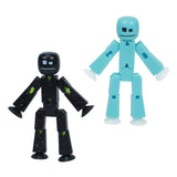 Zing StikBot Dual Pack - Includes 2 StikBots - Collectible Action Figures and Accessories, Stop Motion Animation, Ages 4 and Up