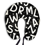 CasaNest Printed Neck Pillow Travel Headrest, 16 X 16 Inches, Multicolour, For Plane, Bus, Office, Men And Women (M H)