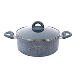 Wonderchef Granite Non Stick Induction Pan 24cm, Aluminium