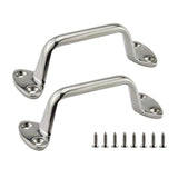 NRC&XRC Heavy Duty 316 Stainless Steel 6 (150MM) Marine Grade Boat Polished Marine Grab Handle Handrail W/Screws Boat Yacht Acce