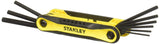 STANLEY STHT71801 Folding SAE Hex Key Set, 9Piece