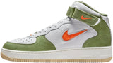 Air Force 1 Mid '07 QS - White, Total Orange, Oil Green by Nike