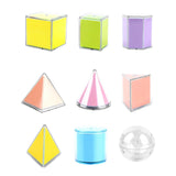 Enakshi 9 Pieces Folding Geometric Shapes 3D Geometric Solids for Classroom Children|Toys & Hobbies|Educational|Mathematics|Pack