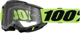 100-Percent Accuri 2 Goggles OSFM Neon Yellow/Clear Lens