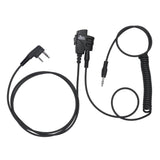 Tigrett Outdoors SMC Push-to-Talk Cable w/ 3.5mm Audio Cable Adapter for Kenwood K1 Radios Including Baofeng UV5R - PTT for Elec