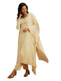 Libas Women's Silk Embroidered Kurta Sets (48075_Yellow