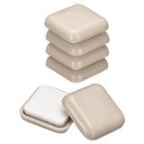 uxcell Furniture Sliders, 24Pcs 1 - Plastic Self-Adhesive Square Sliding Pads, Chair Glides for Carpeted Tile Vinyl Hardwood Flo