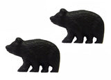 Rustic Black Bear Drawer Pulls (Set of 2 Knobs)