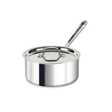 All-Clad D3® Stainless Steel 1.5 Qt Saucepan with Lid, Made in the USA