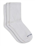 U.S. Polo Assn.. Kids MidCalf Length Ks001 Cotton Stretch Socks Pack Of 3(Ks001P3_White_1012 Y)
