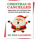 MQMRYeto Funny Christmas Card,Unique Gifts for Friend Daughter Son Brother Sister Uncle Cousin, Xmas Cards with Envelopes & Mess