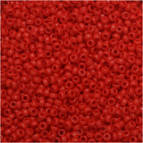 Opaque Red 15/0 Round Miyuki Seed Beads Apx 8.2g Tube