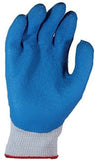 Showa Atlas 300 Fit Palm Coating Natural Rubber Glove, Blue, X-Large (Pack Of 12 Pairs)