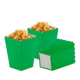 Green Popcorn Boxes Mini Paper Popcorn Box Cardboard Popcorn Container for Party, Pack of 24