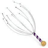 Manual Head Massager For Scalp & Neck, Stainless Steel Octopus Head Scratcher Massage Tool For Stress Relief, Relaxation, Hair G