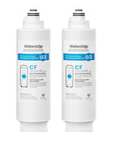 Waterdrop G3-2CF Filter, Replacement for Waterdrop G3-W & G3P600 & G3P800 Reverse Osmosis System, Pack of 2 G3-N1CF, 6-month Lif