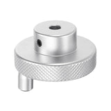 HARFINGTON Aluminum Alloy Handwheel 50mm OD 6mm Bore Lathe Hand Wheel with Rotate Handle Aluminum Milling Machine Handle with Wr