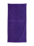 Q-Tees Velour Beach Towel - Purple, One Size