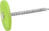 HILLMAN FASTENERS 461442 ElectroGalvanized Plastic Cap Roofing Nails, Silver/Green, 2000 Piece