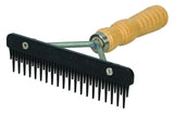 Weaver Leather Mini Fluffer Comb with Wood Handle, Black, 69-6046-BK