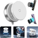 Upgraded Vacuum Magnetic Suction Phone Mount, Magnetic Car Phone Holder, for iPhone 16 MagSafe Car Mount,ideal for Car Screen/Gy