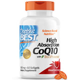 Doctors Best High Absorption CoQ10 with BioPerine, Gluten Free Naturally Fermented, Heart Health & Energy Production, 100 mg, 6