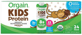 Orgain USDA Organic Kids Nutritional Protein Shake, Chocolate, 8 fl oz, 24-pack