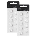 Hearing Aid Domes for Oticon Replacements, Oticon Minifit Double Vent Bass Domes (12 mm/2 Packs), Universal Domes for Oticon Hea