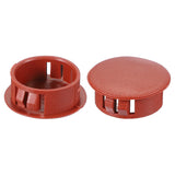 PATIKIL 20Pcs 1 Hole Plugs, 1/25mm Plastic Hole Plugs, 20Pcs Flush Type Round Hole Plugs Cover Snap in Locking Hole Tube for Tab