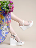 Shoetopia Classy White Wedges For Women & Girls /Eu39,White,6,B0F7M2Q2CZ