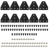 SeekLiny 10pcs 2020 Extrusion T Plate Joining Corner Bracket Connector T Slot Hardware 8020 V Slot Aluminum Extrusion Accessorie