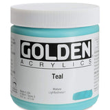 Golden Heavy Body Acrylic Teal 16oz jar