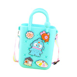 Calandis Beach Tote Bag Fashion Portable Open Hole Tote Bag Organizer Beach Holes Bag Cyan Bag Charms | Womens Handbags & Bags
